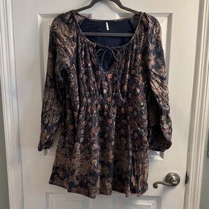 Free People Lucky Loosie mini dress size S